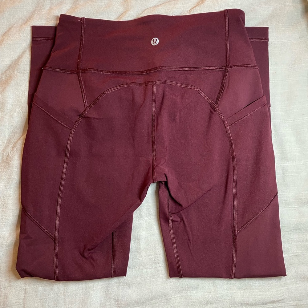Lululemon Maroon Leggings